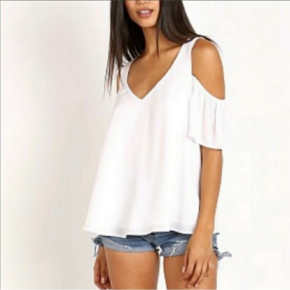 Show Me Your MuMu Cold Shoulder Top Size XS